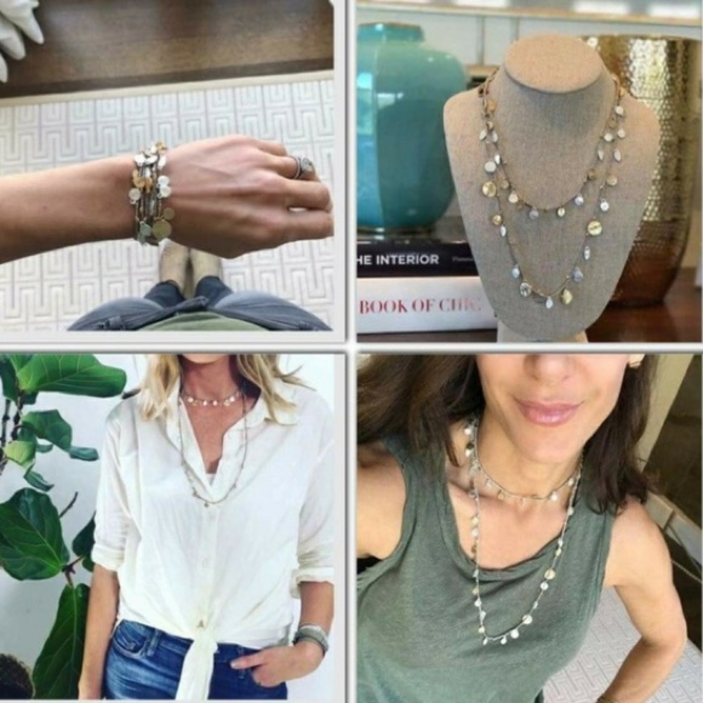 Stella and dot setta medallion necklace